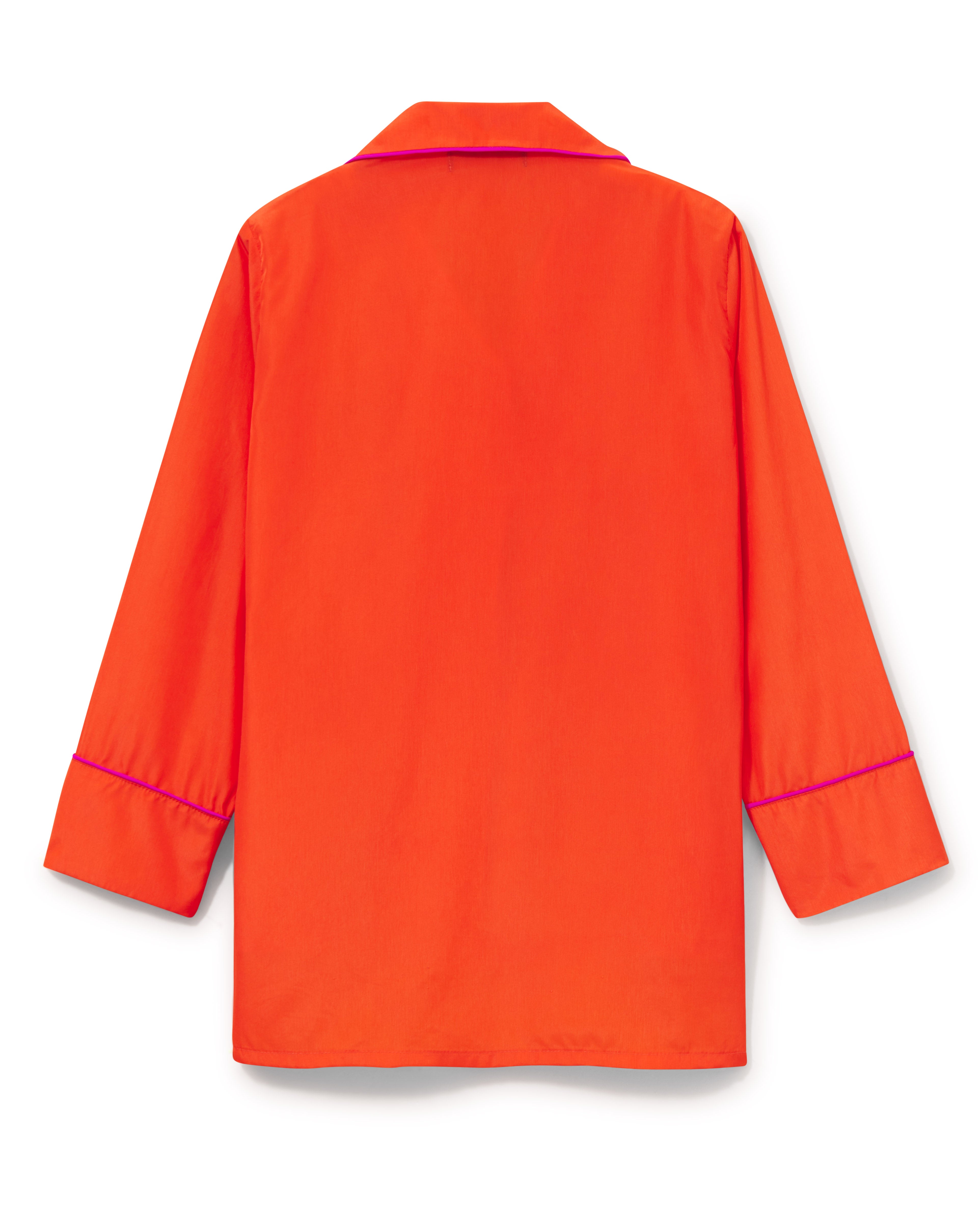 Coral Silk Trimmed Pajama Set (LIMITED EDITION COLOR)