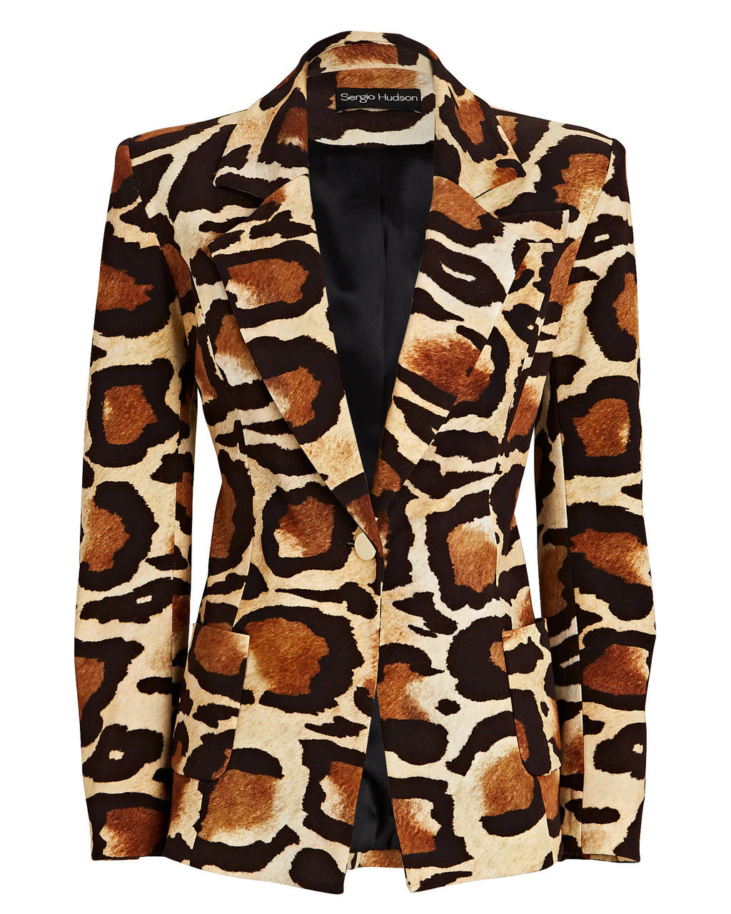 ジャケット Cotton and viscose blazer with animalier print lining Amazon.com: Mens Casual Suit Blazer Leopard Graphic Print