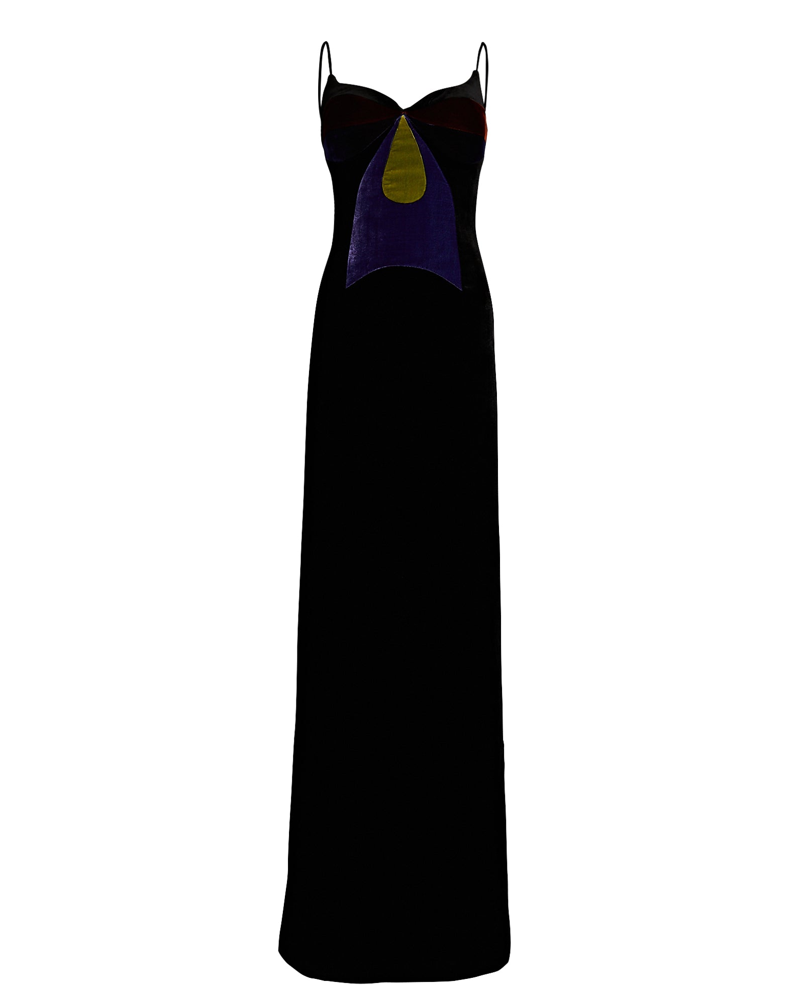 Color-block Sheath Gown