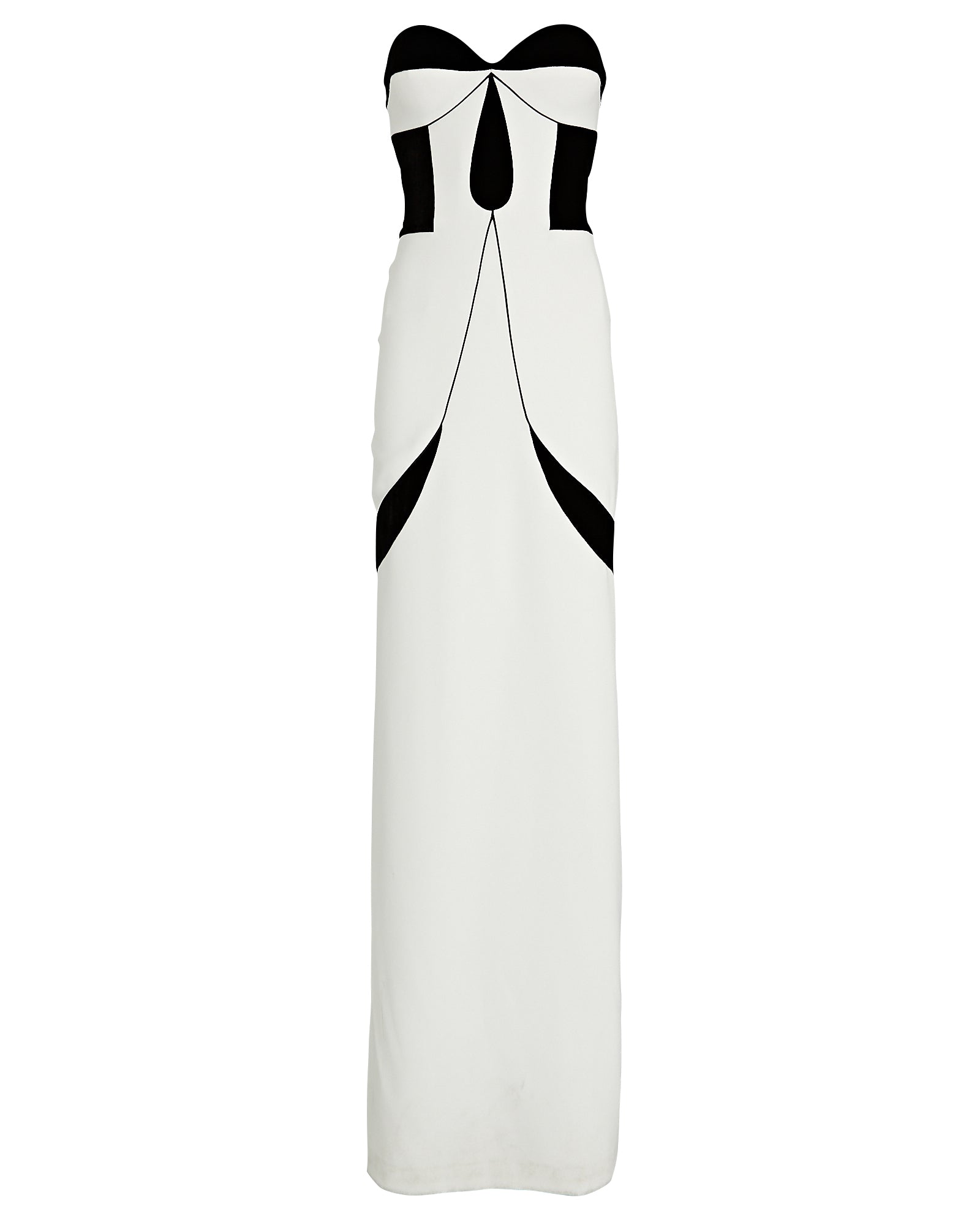 Art Deco Strapless Gown