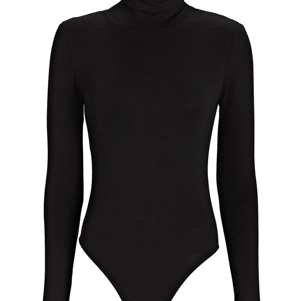 Black turtleneck bodysuit online